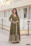 Vamika Vol 28 Faux Georgette Wedding Wear Gown With Dupatta Wholesale Shop In Surat
